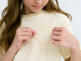 Футболка с аппликацией для девочек, Желтый