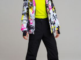 Куртка текстильная с полиуретановым покрытием для девочек