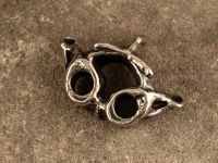 Бусина для темляка Позвонок средний, мельхиор