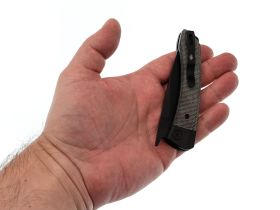 Складной нож Kizer Mini Momo, сталь 154CM, рукоять алюминий/микарта
