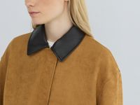 Замшевая куртка, Бежевый