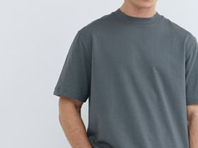 Футболка с принтом, Серый