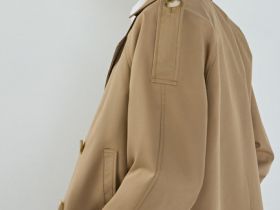 Укороченный плащ, Бежевый