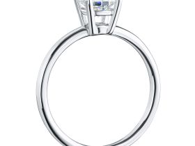 Помолвочное кольцо из белого золота с бриллиантом э0901кц08210868