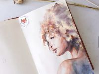 Скетчбук Maxgoodz "Classic Aqua" А5 (13х21см), 20 л, 250 г Голубой