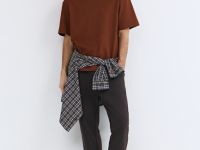 Футболка из плотного хлопка, Оранжевый