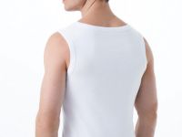 Базовая майка в рубчик, Белый