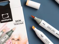 Набор маркеров спиртовых Малевичъ "GrafArt Brush" Телесные 6 цветов