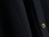 Вязаное платье мини, Черный