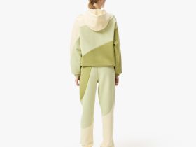 Женские хлопковые спортивные брюки Lacoste оверсайз