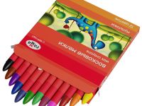 Набор мелки восковые Гамма "Мультики" 12 цв., круглые, картон. упаковка, европодвес