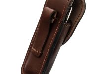 Автоматический многопредметный нож Mikov Predator, сталь 420, рукоять палисандр, кожаный чехол