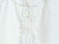 Топ с кружевом, Белый