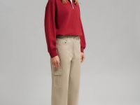 Свободные брюки-карго из твила