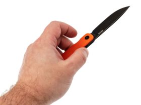 Складной нож SRM 135L-GJ, сталь 14C28N, рукоять G10, оранжевый/черный