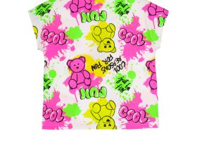 Фуфайка трикотажная для девочек (футболка)