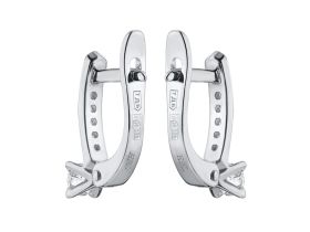 Серьги из белого золота с бриллиантами э0901сг04171400