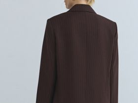 Двубортный жакет, Коричневый