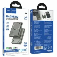 Внешний аккумулятор Hoco Q34 МagSafe 10000mAh Type-C (серебристый)