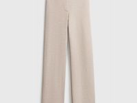 Прямые брюки из трикотажа, Бежевый