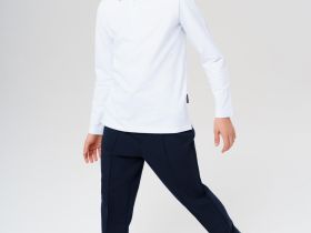 Футболка-поло с длинным рукавом для мальчика