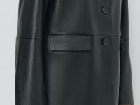 Плащ из искусственной кожи, Черный