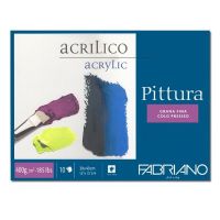 Блокнот-склейка для акрила Fabriano "Pittura" 30х40 см 10 л 400 г