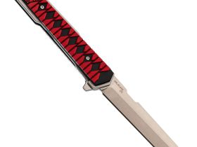 Нож Mr.Blade Hokku D2 SW G10 black red складной с чехлом