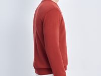 Джемпер из хлопка и шерсти с округлым вырезом