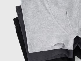 Трусы-боксеры для мальчиков, 3 шт., Серый