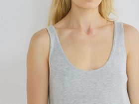 Вязаная майка с кашемиром, Серый