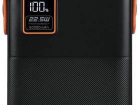 Портативное зарядное устройство TFN Porta LCD PD 60 000 мАч Чёрное