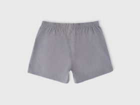 Текстильные боксеры в клетку, Серый