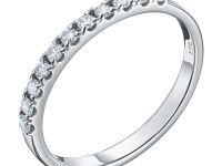Классическое кольцо из белого золота с бриллиантами э4701кц03220907