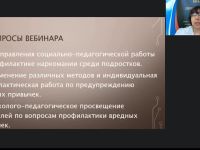 Международный вебинар "Педагогическая работа с подростками по профилактике наркомании"