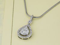 Подвеска из белого золота с бриллиантами э4701пд02184100