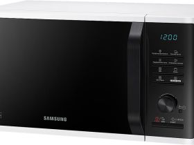 Микроволновая печь Samsung MG23K3515AW/BW с грилем, 23 л белый