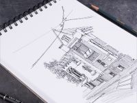 Скетчбук для графики на спирали Малевичъ "GrafArt Sketch" А3 120 л 110 г