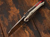 Складной нож CJRB Tigris, сталь AR-RPM9, White G10