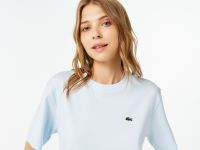 Женская футболка Lacoste из хлопка премиум качества