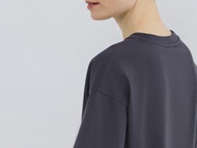 Футболка оверсайз с принтом, Серый