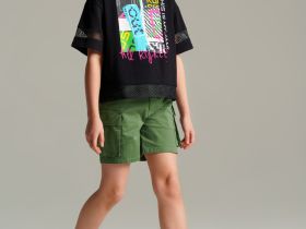 Фуфайка трикотажная для девочек (футболка)