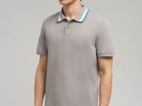 Поло slim fit из хлопка пике