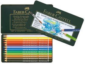Набор карандашей акварельных Faber-castell "Albrecht Durer" 12 цв проф-ные в металле