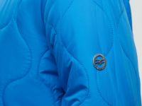 Стеганая утепленная куртка с воротником-стойкой