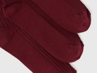 Носки в рубчик, 3 пары, Фиолетовый