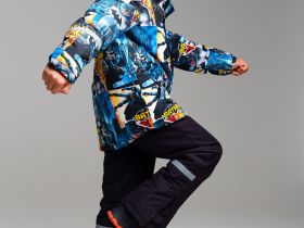 Куртка текстильная с полиуретановым покрытием для мальчиков