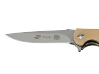 Нож складной Stinger 100 мм, сталь 440A, рукоять G10, песочный