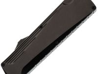 Фронтальный автоматический нож Daggerr Кощей All Black, сталь D2, рукоять алюминий