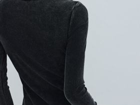 Платье в рубчик с эффектом стирки, Серый